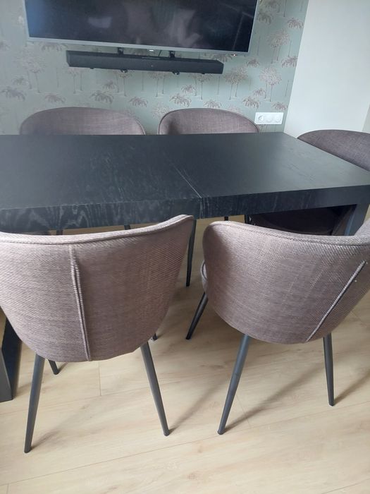 stół IKEA Tarsele ,krzesła JYSK Risskov