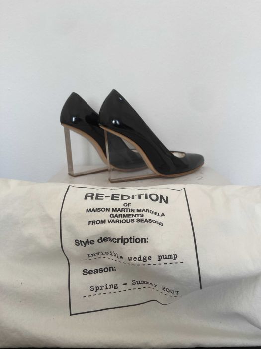 Maison Margiela x H&M Sapatos de salto alto transparentes preto EU 38