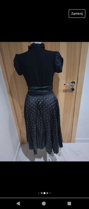 DKNY 100% SILK JEDWAB spódnica