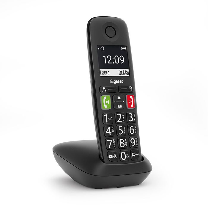 outlet telefon stacjonarny bezprzewodowy gigaset e290 czarny clip gap dect