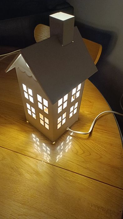 Lampka nocna DOMEK biały