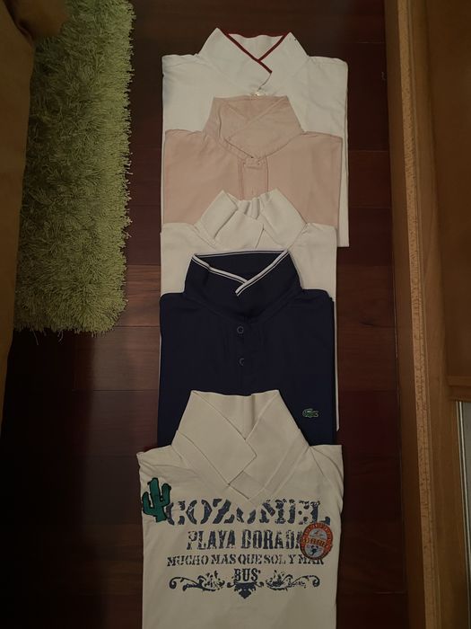 Polos manga curta homem