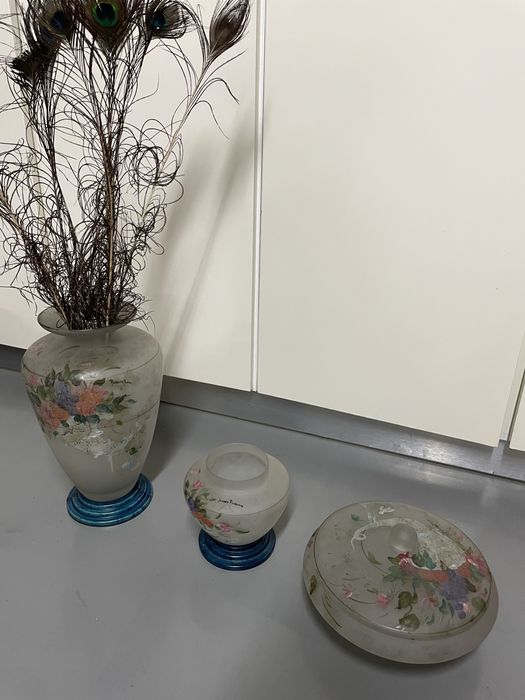 Peças de decoração pintadas á mão