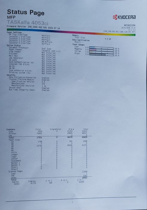 KYOCERA TASKALFA  3253ci / 4053ci