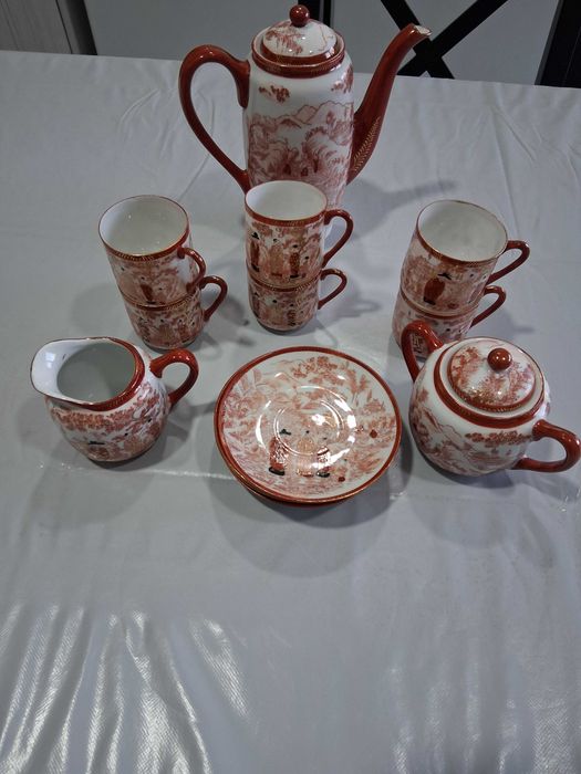 Conjunto de café japonês "Roxy China", anos 1940, 1/2 serviço completo