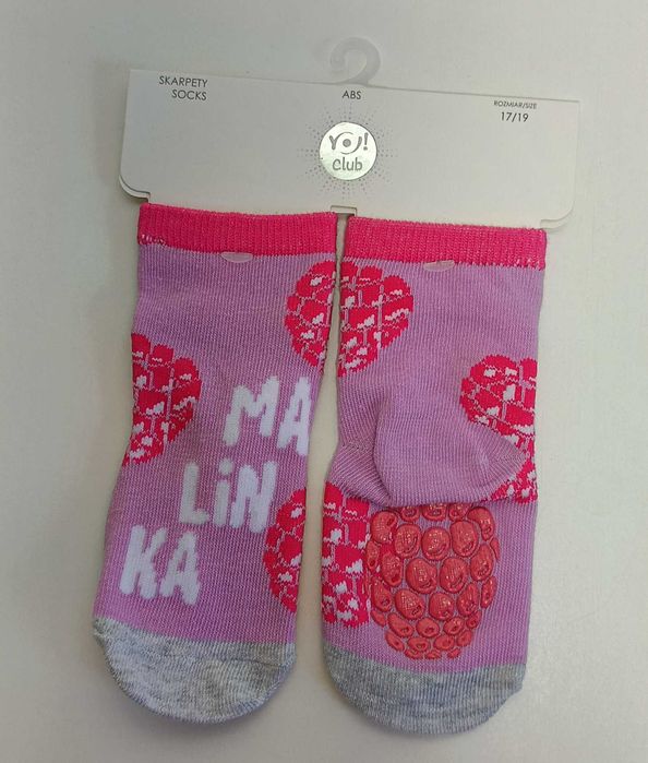 Skarpety dziew.ABS rozmiar 17-19  DŁUGOŚĆ STOPY: 10,5 - 11,7 CM 3 pary