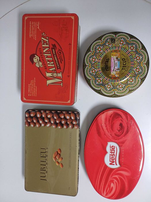 Caixas metálicas 4 unidades435682264283228163