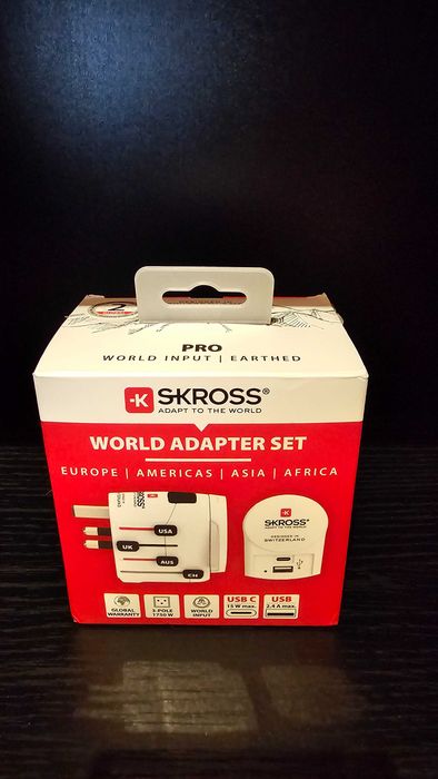 Uniwersalny adapter podróżny SKROSS 1.302523 PRO+ USB (AC)
