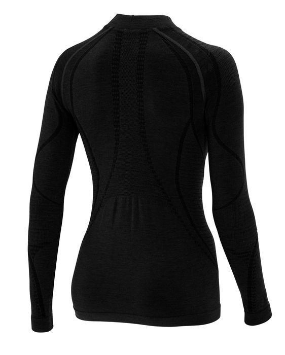 Жіноча термофутболка з довгим рукавом Accapi Ergowool, Black