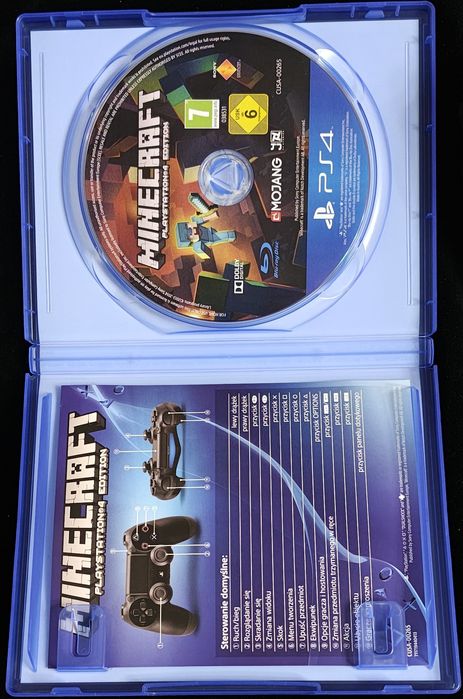 Minecraft PL PS4 Edition po polsku 3xPL +bezpł. Update do PS5 Bedrock