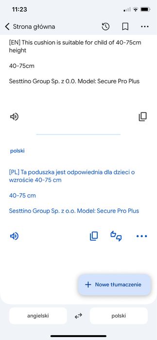 Poduszka dziecieca do fitelika samochodowego