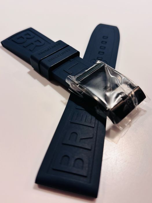 Pasek do zegarka Breitling Superocean 24mm granatowy