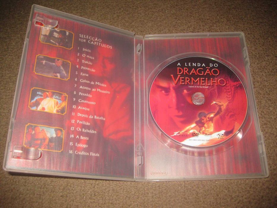 DVD "A Lenda do Dragão Vermelho" com Jet Li