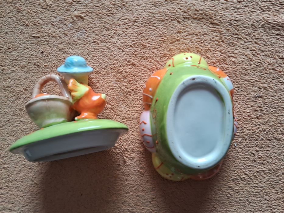 Пасхальний декор, керамічна менажниця для яєць, подарунок пасхальний