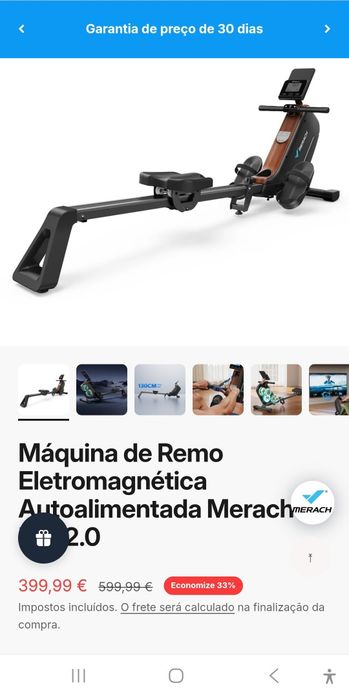 Máquina remos Merach
