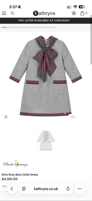 Piccola Speranza нова тепла сукня на дівчинку 7 років/122