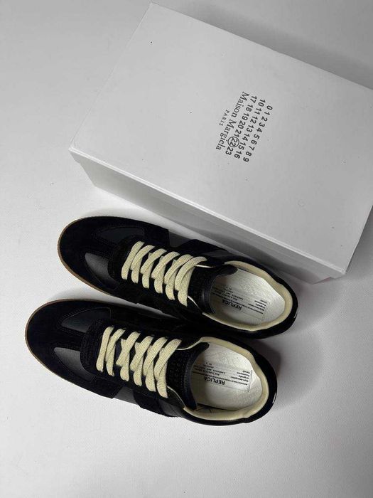 Maison Margiela Replica Gats кеди чорні кросівки кеды черные кроссовки