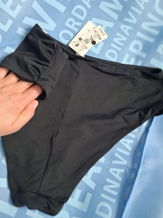 Новий чорний купальник Undiz (Верх 90D + Низ XL з високою талією), з бірками