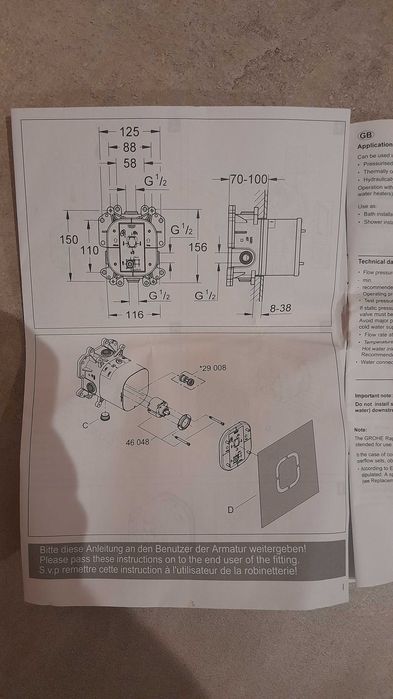 OSTATNIA SZTUKA GROHE Rapido E – Nowoczesny system podtynkowy!