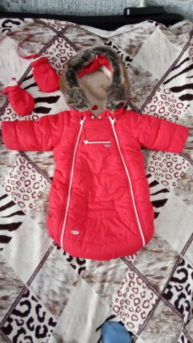 Зимний комбинезон от 0 до 6 месяцев