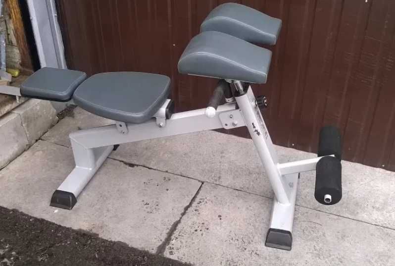 Ławka uniwersalna brzuch prostowniki itp Master płaska hantle