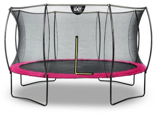 Батут для дітей, дорослих Exit Silhouette 366 рожевий, чорний, зелений