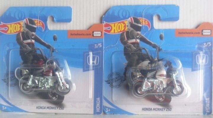 Conjunto 2 - honda monkey z50 hot wheels