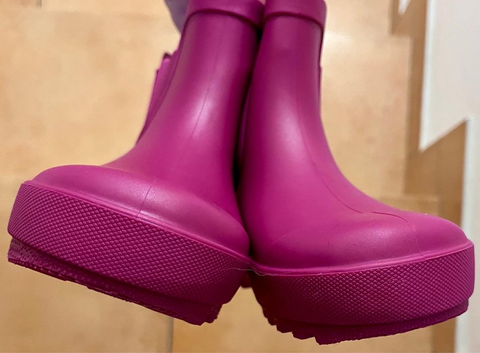 Galochas cano baixo rosa 28/29 Zippy