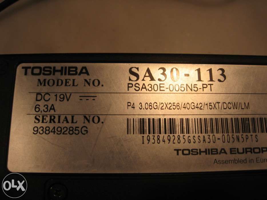 Toshiba Satellite SA30-113 Laptop64729695495297124