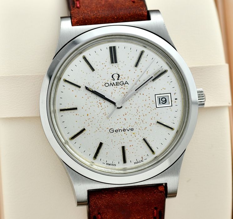 Zegarek OMEGA Geneve- Vintage 1972 - Stal 36.5mm - Pudełko - Serwis
