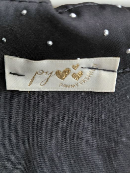 Koszula czarna z diamencikami rozmiar 46