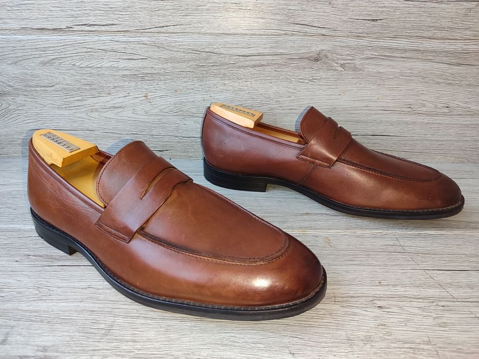 Clarks 44р туфли мужские Новые лоферы кожаные Индия