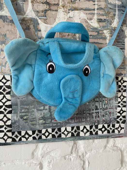 Zabawna pluszowa torebka słoń