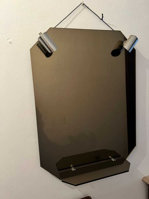 Espelho casa de banho com apliques