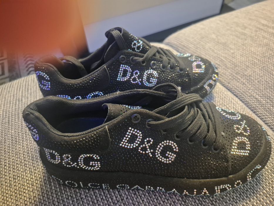 Piękne nowe sneakersy z cyrkoniami 38/24 cm/