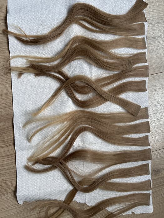 Wlosy naturalne kanapki - 10 sztuk blond