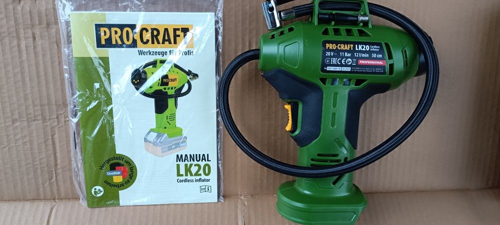 Аккумуляторный компрессор Pro•Craft LK-20 – без АКБ и ЗУ