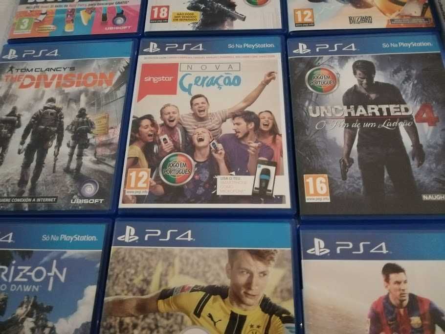 Jogos como novos, com selo de venda, PS4