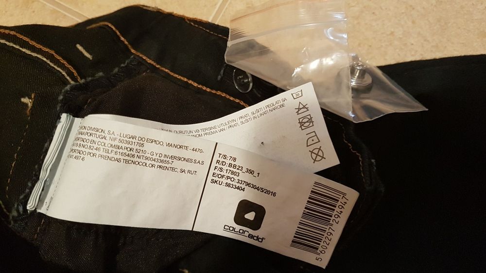 Calças Modalfa  ganga menino 7/8 anos