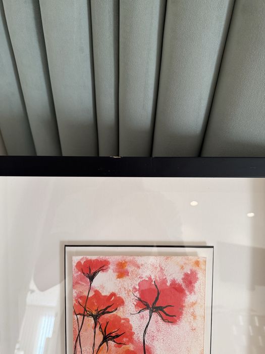 Quadro preto/vermelho