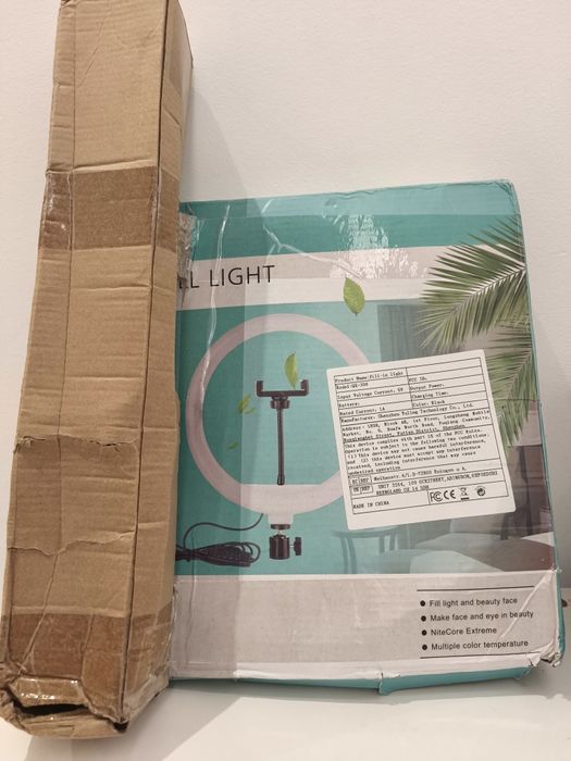 Aro de luz com tripé selfie live maquiagem stream youtubers