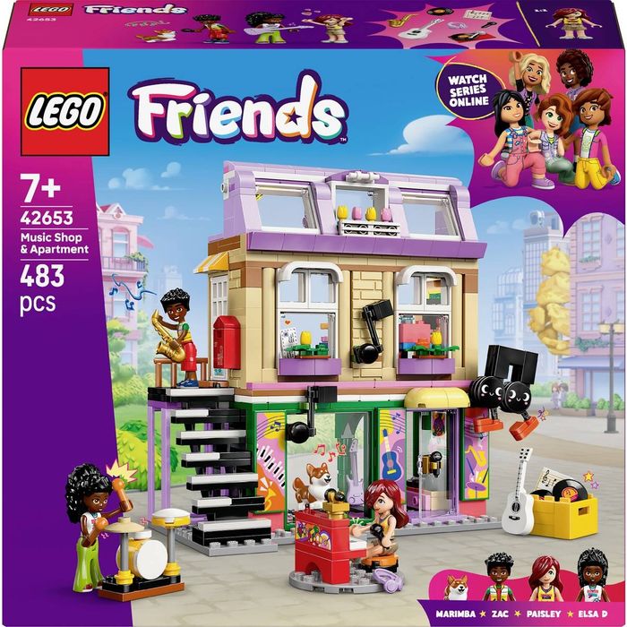Zestaw LEGO Friends Sklep Muzyczny i Mieszkanie (42653)