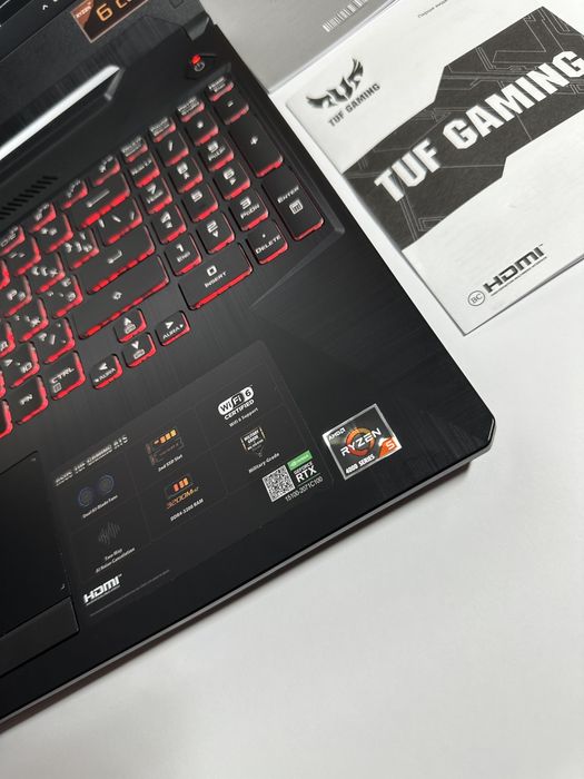 ‼️Asus Tuf F15‼️144Hz/RTX3050-4GB/Ryzen 5/512GB/16GB/Ноутбук/Гарантия
