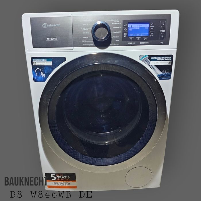 Pralka Bauknecht B8 W846WB DE – Polskie Menu; AutoDos; Para