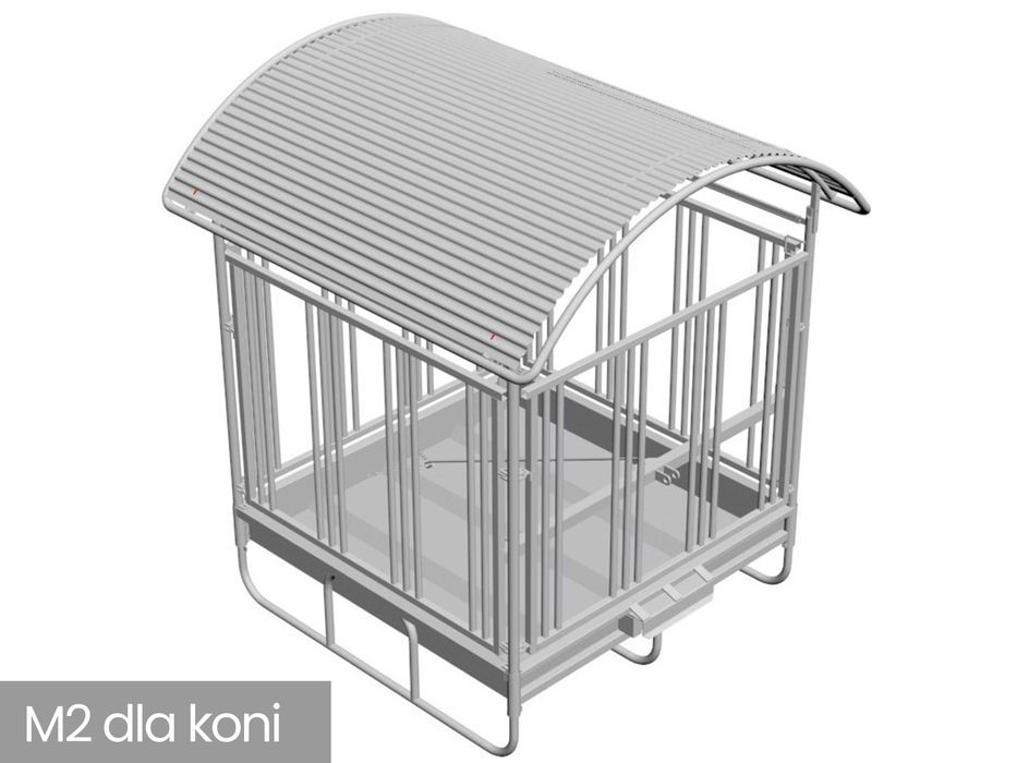 Paśnik łąkowy dla koni bydła z daszkiem ocynk 8‎ 12‎ 14‎ 16 stanowisk