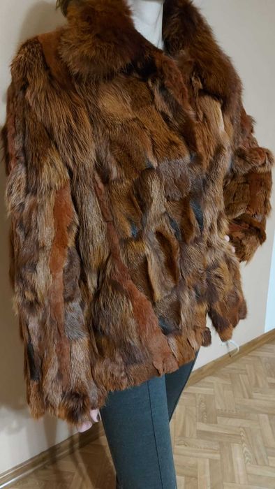 FUTRO damskie NATURALNE z lisa rude stan IDEALNY