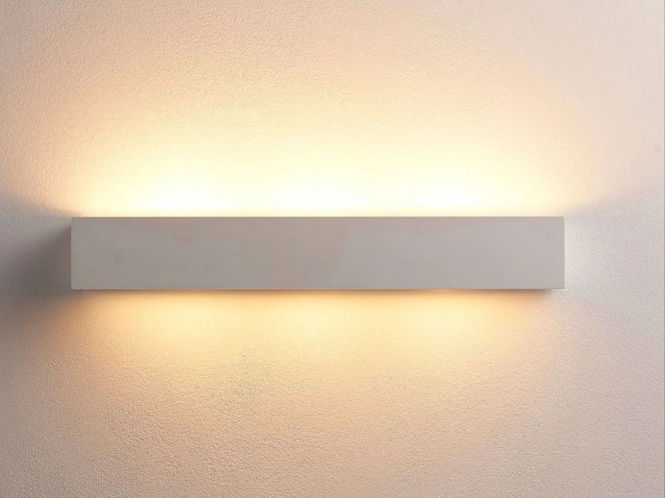 Oprawa gipsowa ścienna Kinkiet 2xE27 do malowania