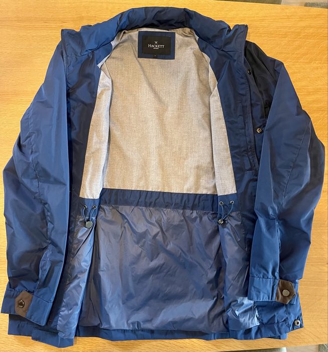 Parka ligeira azul Hackett London Tamanho L