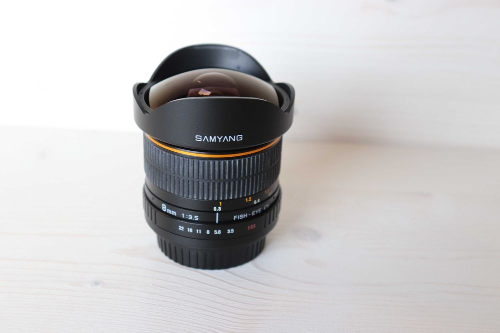 Samyang 8mm f/3.5 Fish-Eye do Canon – używany, stan bardzo dobry