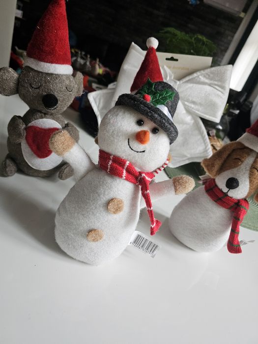 Obciążone maskotka misie świateczne